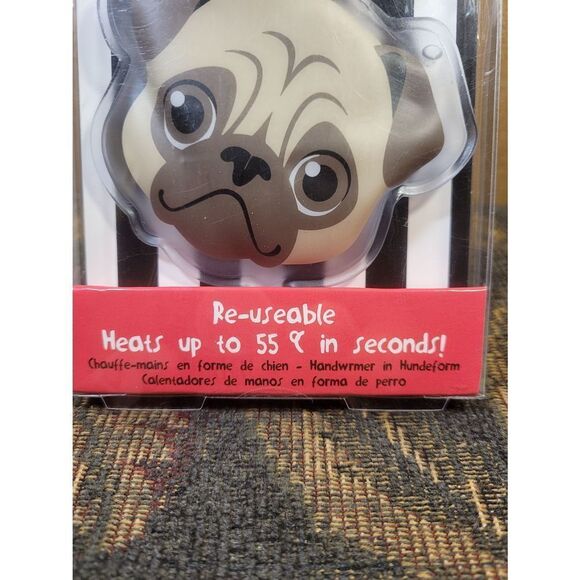 Pug Re-useble Hand Warmers- NIP - Picture 3 of 5